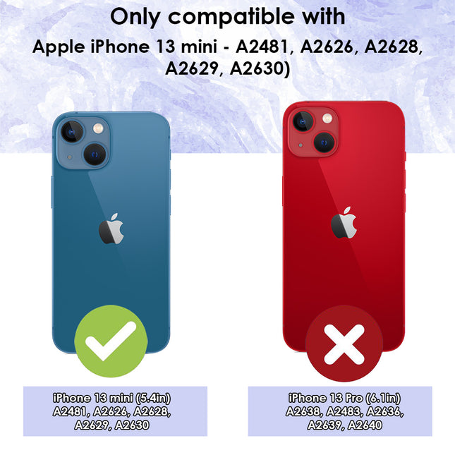 For iPhone 13 Mini Case iCoverLover Shockproof Cover Clear