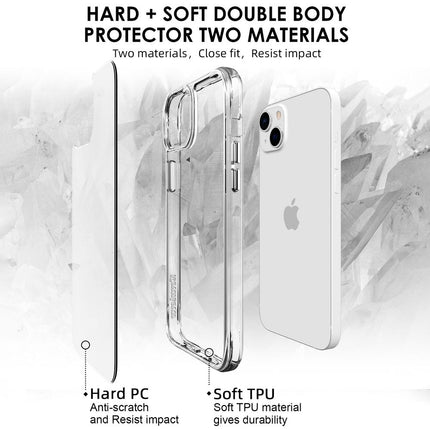 For iPhone 14 Plus Case iCoverLover Shockproof Cover Clear