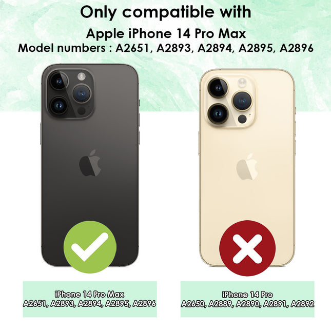 For iPhone 14 Pro Max Case iCoverLover Shockproof Cover Clear