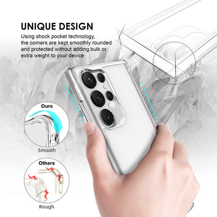 For Samsung Galaxy S23 Ultra Case iCoverLover Slim Shock-proof Cover Clear
