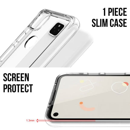 For Google Pixel 5 Case, iCoverLover Shockproof Cover Clear