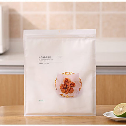 Oil-Absorbing Paper for Fried Food 21.8*19.7cm 50pcs