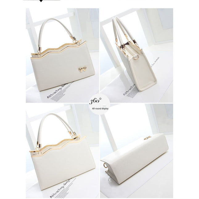 Unique Fashion Hand Bag White color, with the shoulder strap