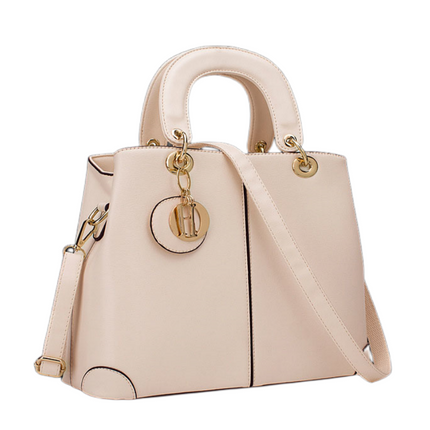 Unique Cream White Fashion Hand bag with real leather