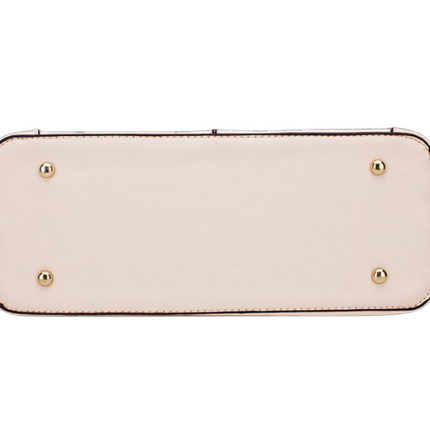 Unique Cream White Fashion Hand bag with real leather