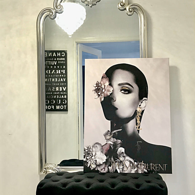 Interior Ave - Saint Fashion - 90cm x 60cm White Framed Artwork