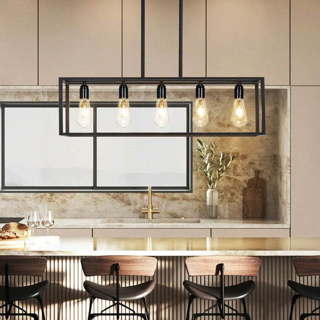 Interior Ave - Industrial 5 Light Chandelier