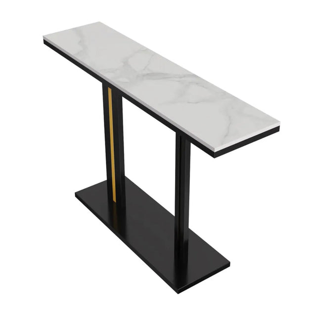 Interior Ave - Pandora Stone Marble Console - Marble & Black