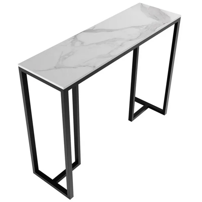 Interior Ave - Stone Marble Console - Marble & Black