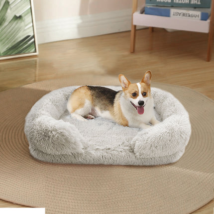 Dog Pet Warm Soft Plush Nest Comfy Kennel Sleeping Calming Bed Memory Foam XXL