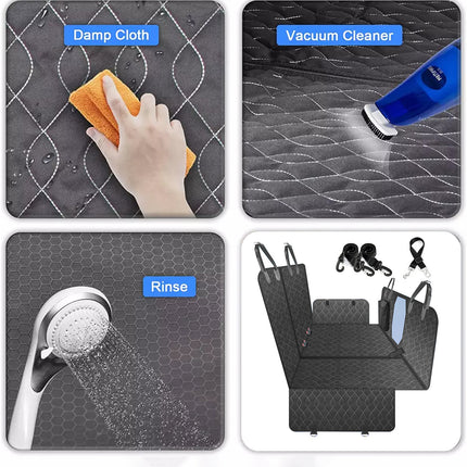 4-in-1 Multi-Function Car Back Seat Cover Pet Dog Waterproof Hammock Protective Pad