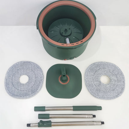 Cleanix Clean Sewage Separation Mop Rotary Hand-Wash-Free Flat Suction Green