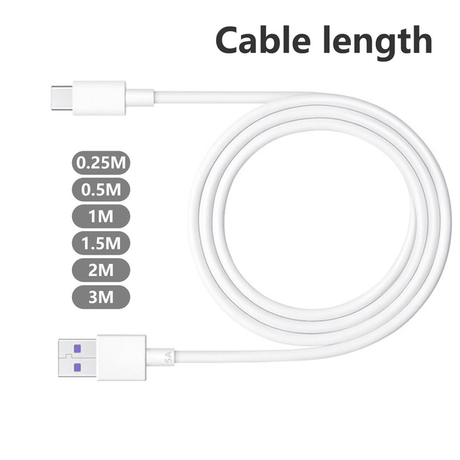 Mobax 40W USB Type-C 5X Fast Charging Cable Charger cord For Samsung Huawei Vivo