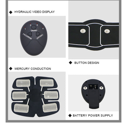 Fitrain Abdominal Fitness Device Muscle Patch Vibration Massage Heating Equipment