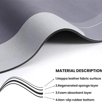 Lofiso Super Absorbent Non-Slip Floor Mat Soft Quick-Drying Bathroom Balcony Carpet L