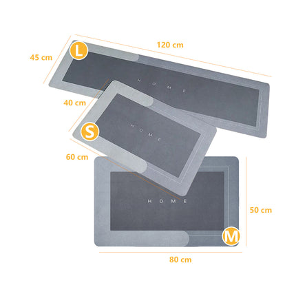 Lofiso Super Absorbent Non-Slip Floor Mat Soft Quick-Drying Bathroom Balcony Carpet XL