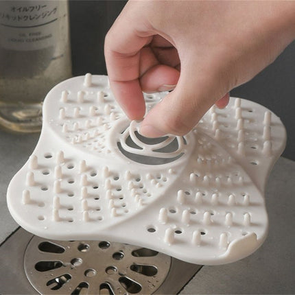 A+Living Anti Blocking Filter Toilet Odor Proof Silicone Drain Cover Kitchen Sink Blue