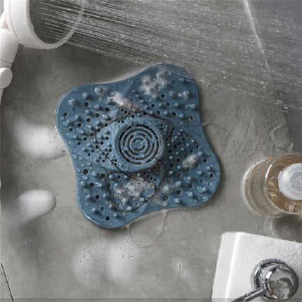 A+Living Anti Blocking Filter Toilet Odor Proof Silicone Drain Cover Kitchen Sink Blue