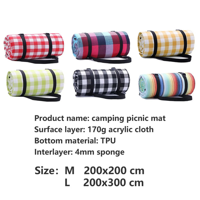 Mountgear Outdoor Camping Picnic Blanket Damp-proof Mat Thickening Waterproof Mat M