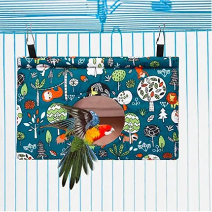 Pawfriends Bird Sleep Cotton Nest Cage Hut Pet Hammock Hang Cave Bed Parrot Warm Tent L AU