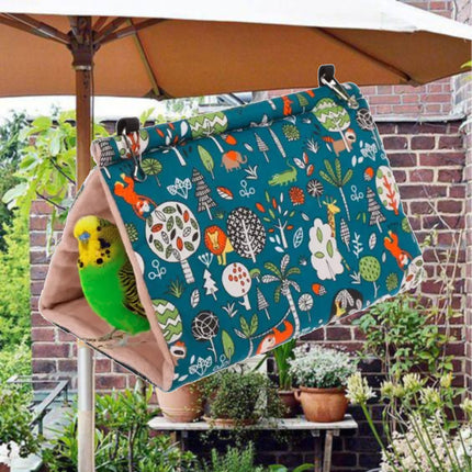 Pawfriends Bird Sleep Cotton Nest Cage Hut Pet Hammock Hang Cave Bed Parrot Warm Tent S AU
