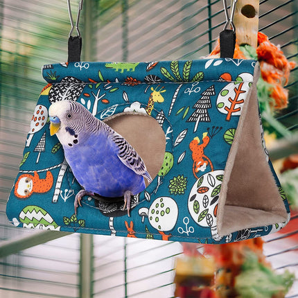 Pawfriends Bird Sleep Cotton Nest Cage Hut Pet Hammock Hang Cave Bed Parrot Warm Tent S AU