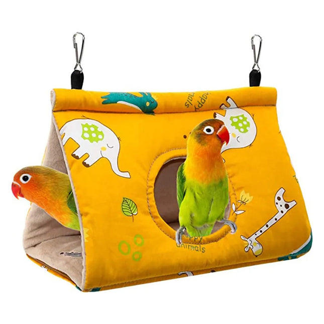 Pawfriends Bird Sleep Cotton Nest Cage Hut Pet Hammock Hang Cave Bed Parrot Warm Tent S AU