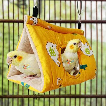 Pawfriends Bird Sleep Cotton Nest Cage Hut Pet Hammock Hang Cave Bed Parrot Warm Tent S AU