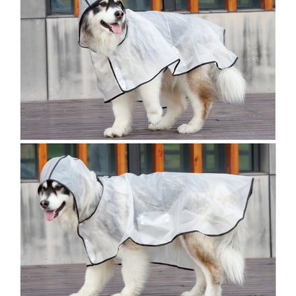 Pawfriends TPU Transparent Pet Cape Raincoat Large Dog Teddy Fado Koki Dog Clothing XXXL