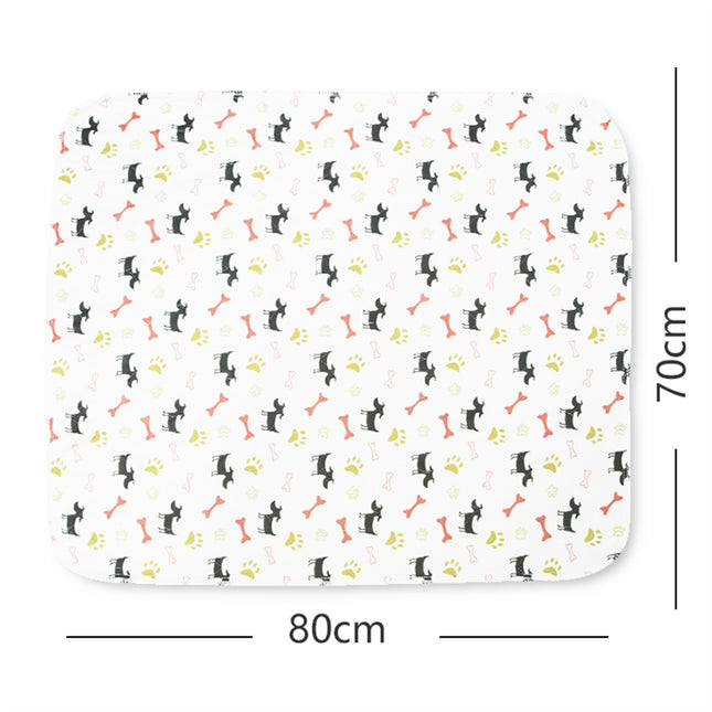 Pawfriends Washable Pet Dog Pee Pad Reusable Cat Puppy Training Wee Absorbent Mat Bed 70x80