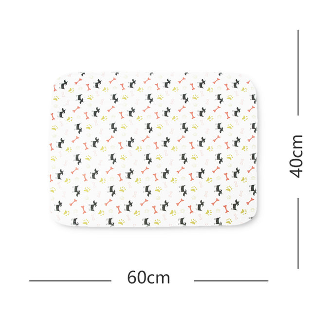 Pawfriends Washable Pet Dog Pee Pad Reusable Cat Puppy Training Wee Absorbent Mat Bed 40x60