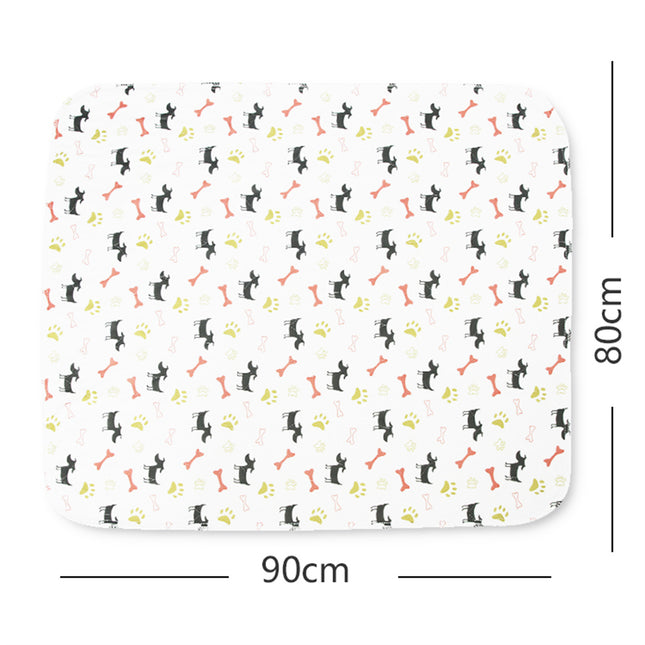 Pawfriends Washable Pet Dog Pee Pad Reusable Cat Puppy Training Wee Absorbent Mat Bed 80x90