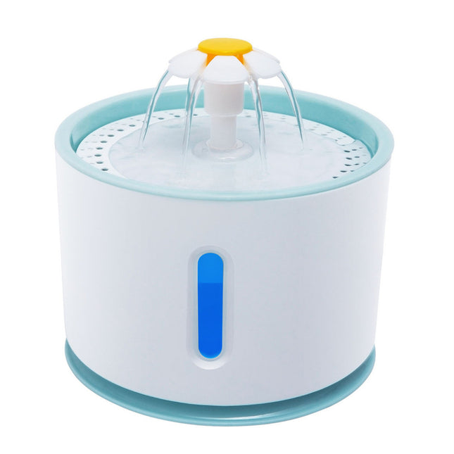 Pawfriends LED USB Automatic Electric Pet Water Fountain Cat Dog Drinking Dispenser Filter