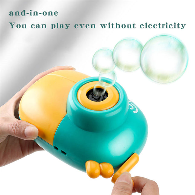 Bubblerainbow Electric Bubble Machine Rechargeable Children's Hand-held Automatic Camera Soap Water