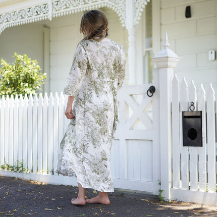 Cotton Maxi Dress Summer Dress Boho dress Gift for her Long Boho Dress Women Kimono Wrap Dress Valentine Mother's Day Christmas - SM