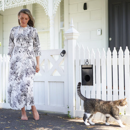Cotton Maxi Dress Summer Dress Boho dress Gift for her Long Boho Dress Women Kimono Wrap Dress Valentine Mother's Day Christmas - LXL