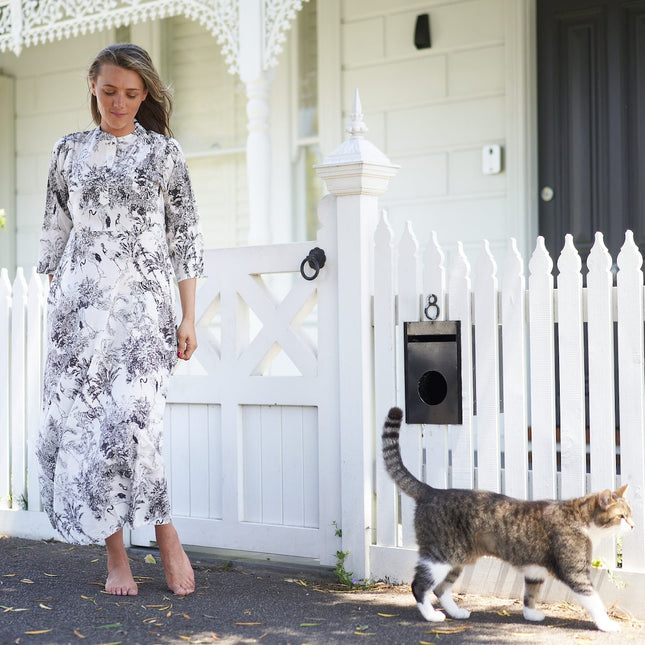 Cotton Maxi Dress Summer Dress Boho dress Gift for her Long Boho Dress Women Kimono Wrap Dress Valentine Mother's Day Christmas - LXL