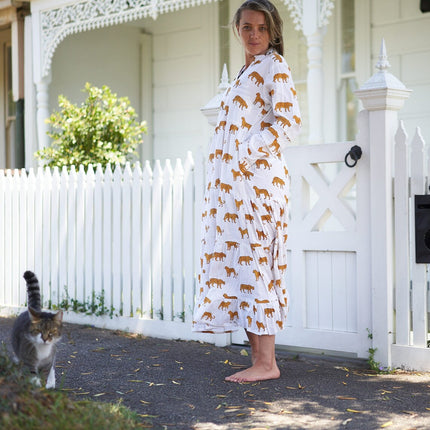 Cotton Maxi Dress Summer Dress Boho dress Gift for her Long Boho Dress Women Kimono Wrap Dress Valentine Mother's Day Christmas - SM