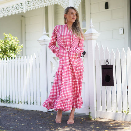 Cotton Maxi Dress Summer Dress Boho dress Gift for her Long Boho Dress Women Kimono Wrap Dress Valentine Mother's Day Christmas - SM