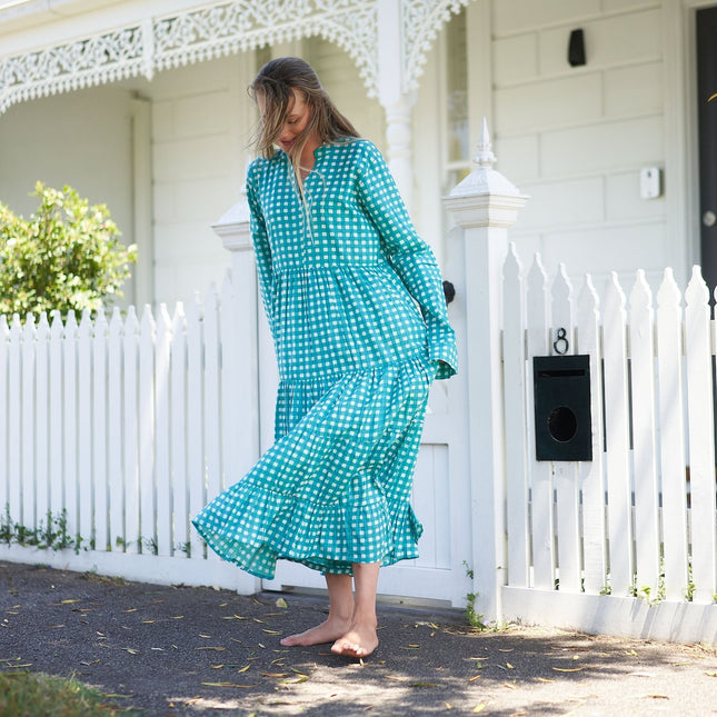 Cotton Maxi Dress Summer Dress Boho dress Gift for her Long Boho Dress Women Kimono Wrap Dress Valentine Mother's Day Christmas - LXL