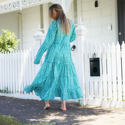 Cotton Maxi Dress Summer Dress Boho dress Gift for her Long Boho Dress Women Kimono Wrap Dress Valentine Mother's Day Christmas - LXL