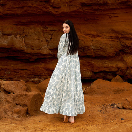 Cotton Maxi Dress Summer Dress Boho dress Gift for her Long Boho Dress Women Kimono Wrap Dress Valentine Mother's Day Christmas - L/XL