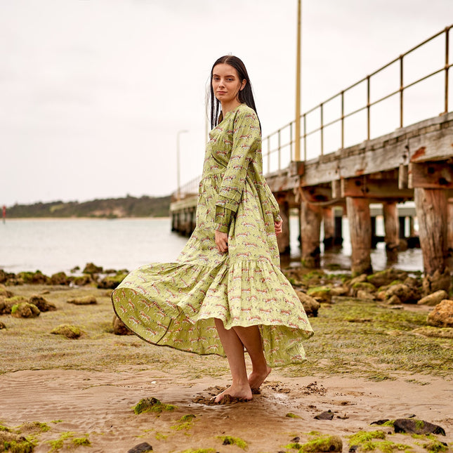 Cotton Maxi Dress Summer Dress Boho dress Gift for her Long Boho Dress Women Kimono Wrap Dress Valentine Mother's Day Christmas - S/M