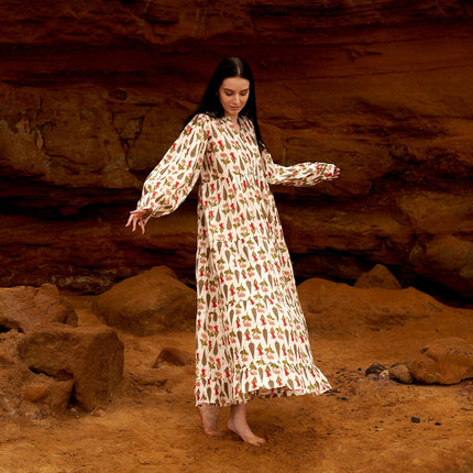 Cotton Maxi Dress Summer Dress Boho dress Gift for her Long Boho Dress Women Kimono Wrap Dress Valentine Mother's Day Christmas - L/XL