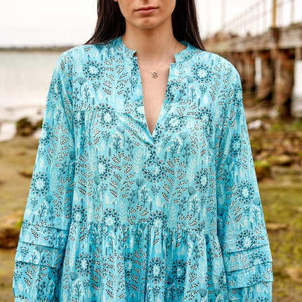 Cotton Maxi Dress Summer Dress Boho dress Gift for her Long Boho Dress Women Kimono Wrap Dress Valentine Mother's Day Christmas - S/M