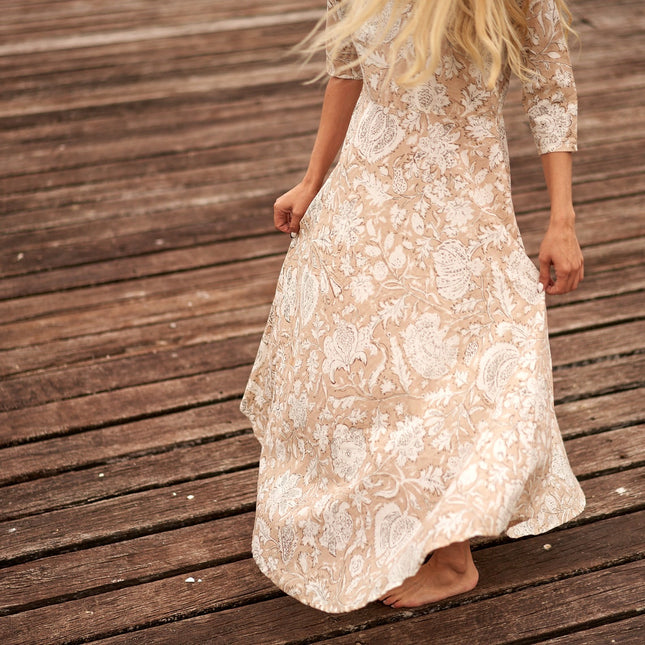 Cotton Maxi Dress Summer Dress Boho dress Gift for her Long Boho Dress Women Kimono Wrap Dress Valentine Mother's Day Christmas - L/XL