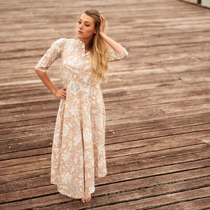 Cotton Maxi Dress Summer Dress Boho dress Gift for her Long Boho Dress Women Kimono Wrap Dress Valentine Mother's Day Christmas - L/XL