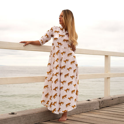 Cotton Maxi Dress Summer Dress Boho dress Gift for her Long Boho Dress Women Kimono Wrap Dress Valentine Mother's Day Christmas - L/XL