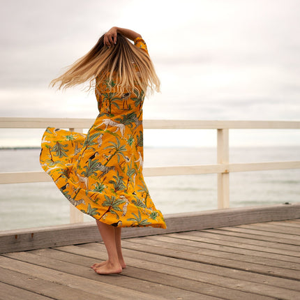 Cotton Maxi Dress Summer Dress Boho dress Gift for her Long Boho Dress Women Kimono Wrap Dress Valentine Mother's Day Christmas - S/M