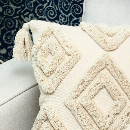 Moroccan Cushion Tassel Cushion Boho Cushion Hand Tufted Cushion Decorative Pillow Lumber Pillow 50*50cm
